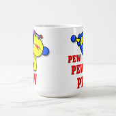 Laser Pistool Pew Pew Pew Funny Mug Koffiemok (Center)