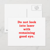 LASER.png Briefkaart (Voorkant / Achterkant)