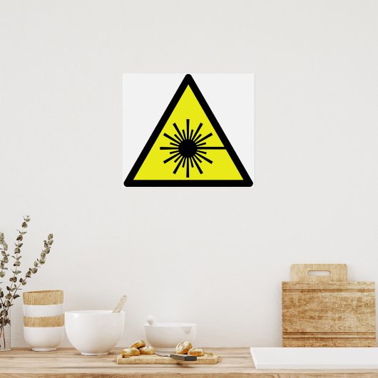 Laser_Radiatie Poster (Keuken)