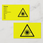 Laser_Radiatie Visitekaartje (Voorkant / Achterkant)