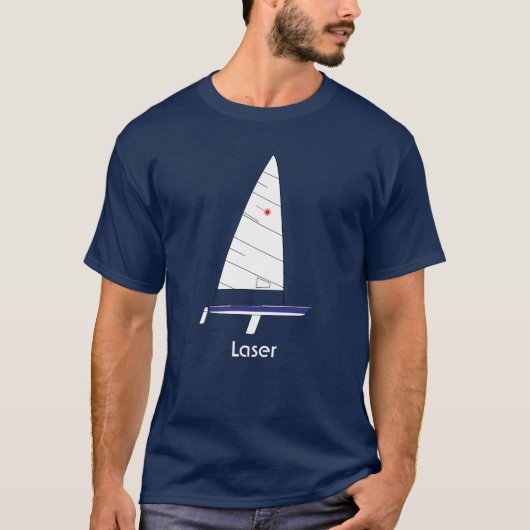 Laser Sailboot T-shirt (Voorkant)