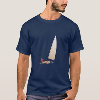 Laser Sailing T Shirt - Navy Dinghy Boat Sailor