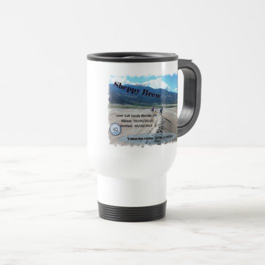 Laser Salt Travel Mug Reisbeker (Voorkant rechts)