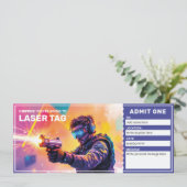 Laser Tag Cadeaubon Kaart (Staand voorkant)