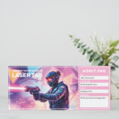 Laser Tag Cadeaubon Kaart (Staand voorkant)