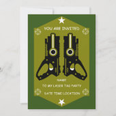 Laser Tag Feest Uitnodiging (Voorkant)