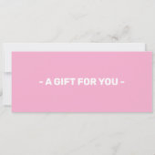 Laser Tag Gift Certificate  Kaart (Achterkant)