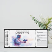 Laser Tag Ticket  Kaart (Staand voorkant)