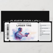 Laser Tag Ticket  Kaart (Voorkant / Achterkant)
