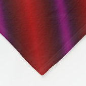 Laserachtig rood, Paars en zwart lijnpatroon Fleece Deken (Hoek)