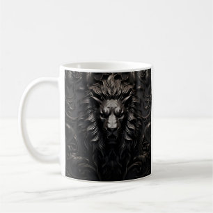 Lasergegraveerde leeuw koffie mok