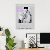 Laserhaar Poster-vrouw in handdoeken Poster (Thuiskantoor)