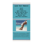 Laserhaarrackkaart Reclamekaart (Voorkant)