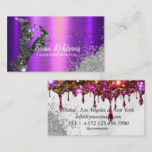 Laserhaarverwijderaar Glitter Mousserend Visitekaa Visitekaartje (Voorkant / Achterkant)