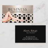 Laserhaarverwijdering Geometrische goudzout Visitekaartje (Voorkant / Achterkant)