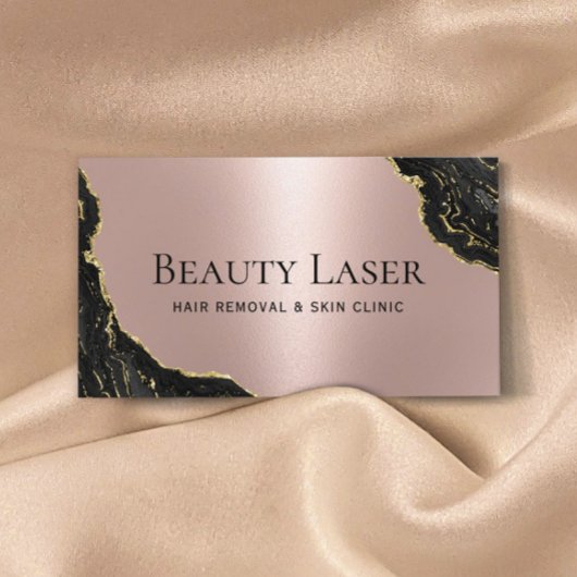 Laserhaarverwijdering Huid Klinisch Roos Gold marm Visitekaartje