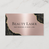Laserhaarverwijdering Huid Klinisch Roos Gold marm Visitekaartje (Voorkant)