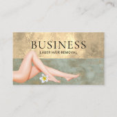 Laserhaarverwijdering Huidverzorger Salon Gold en  Visitekaartje (Voorkant)