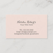 Laserhaarverwijdering Huidverzorger Salon Roos Gol Visitekaartje (Achterkant)