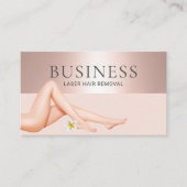Laserhaarverwijdering Huidverzorger Salon Roos Gol Visitekaartje (Voorkant)