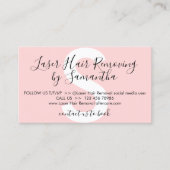 Laserhaarverwijdering Nazorginstructies Visitekaartje (Voorkant)