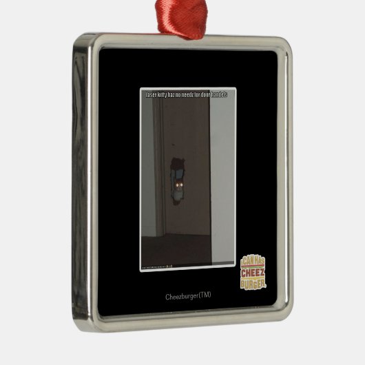 LaserKat Metalen Ornament (Rechts)