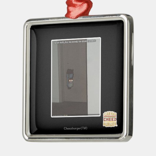 LaserKat Metalen Ornament (Links)