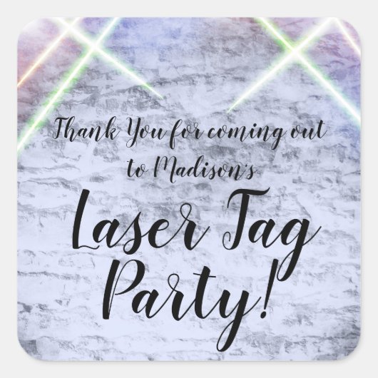 Laserkleurige Labels met gloeilampen en lasers (Voorkant)