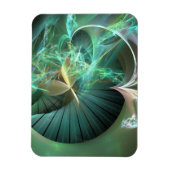 Laserlicht Show over groene schijf Magneet (Verticaal)