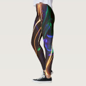 Laserlichte lijnen Afdrukken Afbeelding Leggings (Links)