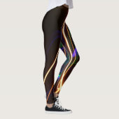 Laserlichte lijnen Afdrukken Afbeelding Leggings (Rechts)