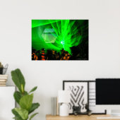 Laserlichten Buitenposter Poster (Thuiskantoor)