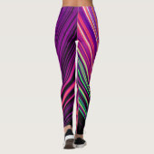 Laserlichten Leggings Roze en Paarse (Achterkant)