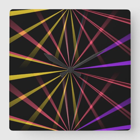 Laserlichten Vierkante Klok (Voorkant)