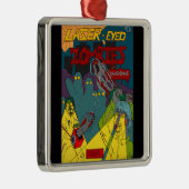 Laseroge Zombies met kettingzagen Ornament (Rechts)