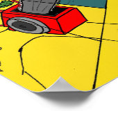 Laseroge Zombies met kettingzagen Poster (Hoek)