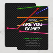 Laserpartij Label Kaart (Voorkant / Achterkant)