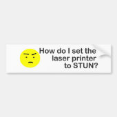 laserprinter bumpersticker (Voorkant)