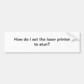 Laserprinter Bumpersticker (Voorkant)