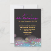 LASERS GLOW Bat Mitzvah Party Reception Card Kaart (Voorkant)