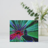 Lasers op DJ-briefkaart Briefkaart (Staand voorkant)