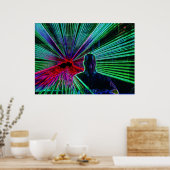 Lasers op DJ Poster (Keuken)