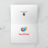 Lasers op DJ verjaardagskaart Kaart (Binnen)