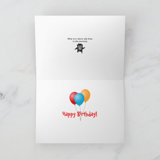 Lasers op DJ verjaardagskaart Kaart (Binnen)