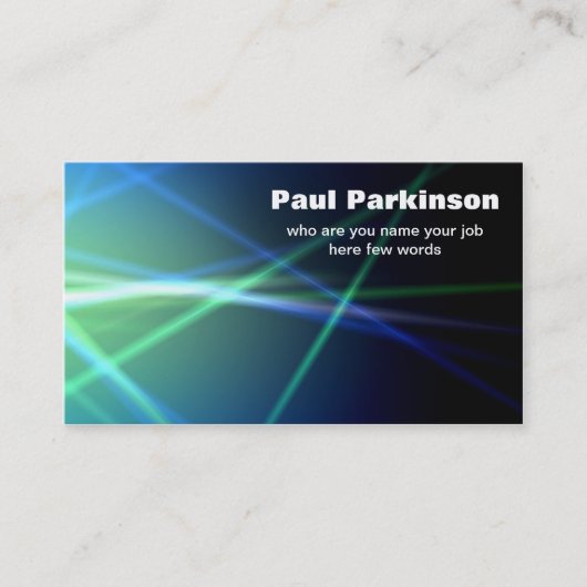 lasers visitekaartje voor elektriciteitstechniek (Voorkant)