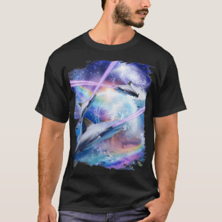 Laserstraal ogen in ruimte, Galay Sharks T-shirt