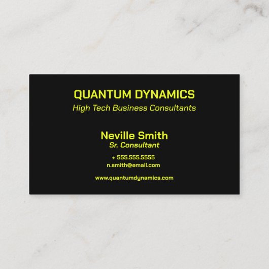 Laserverlichting High Tech IT-technologie Visitekaartje (Achterkant)