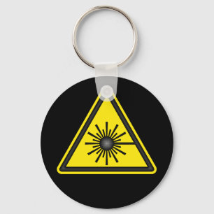 Laserwaarschuwingssymbool Sleutelhanger