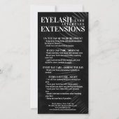 Lash Aftercare Black Eyelash Shadow Gradiënt Mesh Bedankkaart (Voorkant)