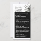 Lash Aftercare Curly Lashes Wit & Zwart Bedankkaart (Voorkant)